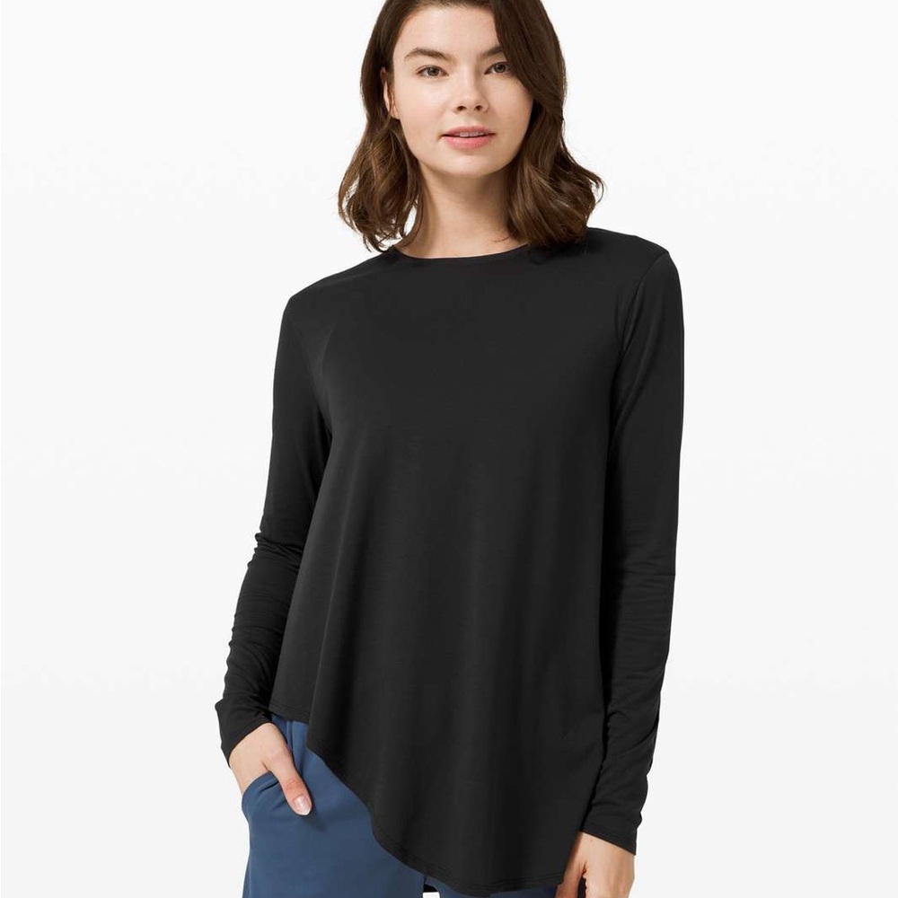 NWOT Lululemon Lifted Balance Long Sleeve Black Size 8